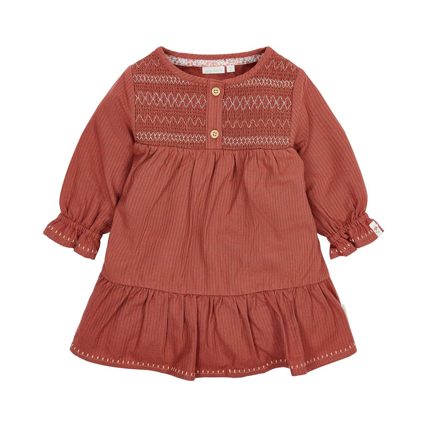 Kleid langärmlig Deep Berry - Safari Friends rosa (Gr. 80)