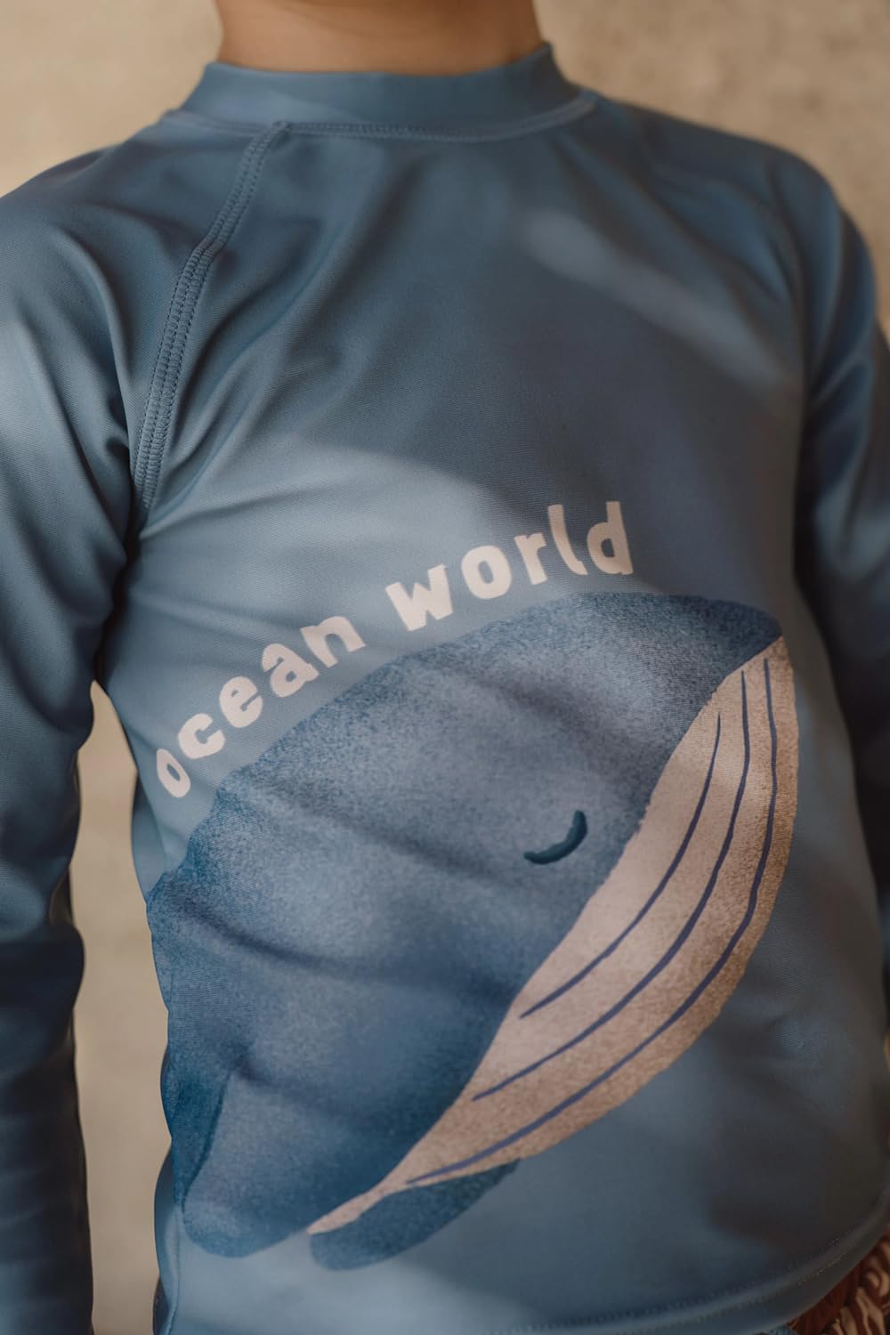 Schwimmshirt langarm Wal - Ocean Blue blau (Gr. 98/104)