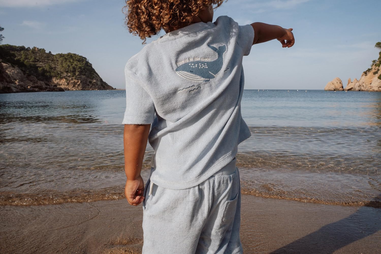 Bekleidungsset aus T-Shirt und Shorts - Ocean World blau (Gr. 86/92)