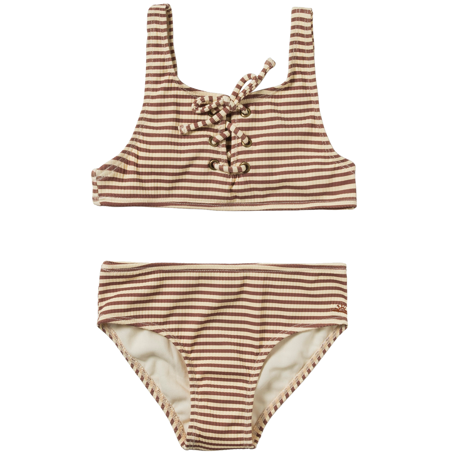 Bikini Rib Stripe / Sue braun (Gr. 134/140)