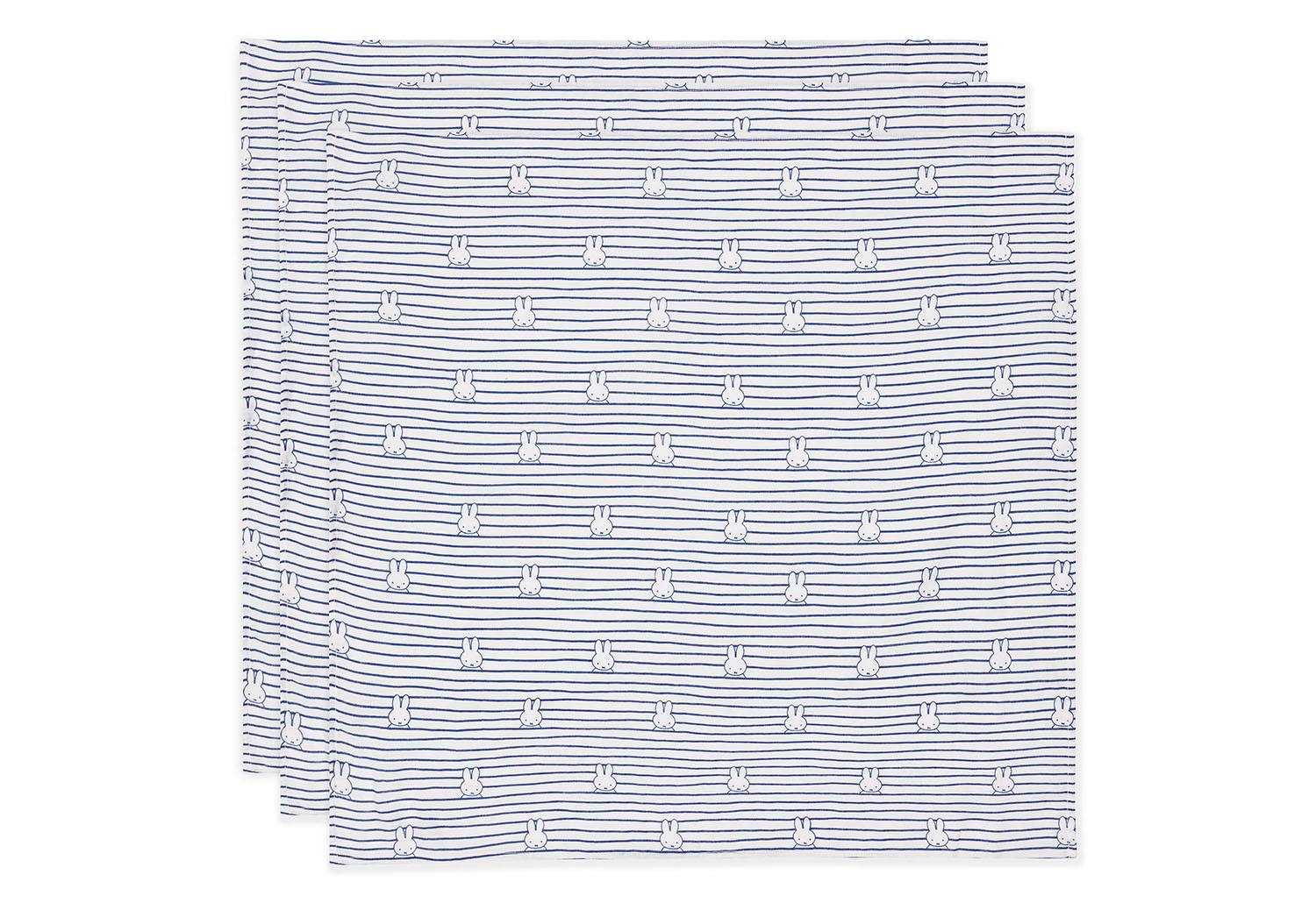 Mulltücher 3er Set Miffy Stripe navy (70x70 cm) Mulltücher 3er Set Miffy Stripe navy (70x70 cm)