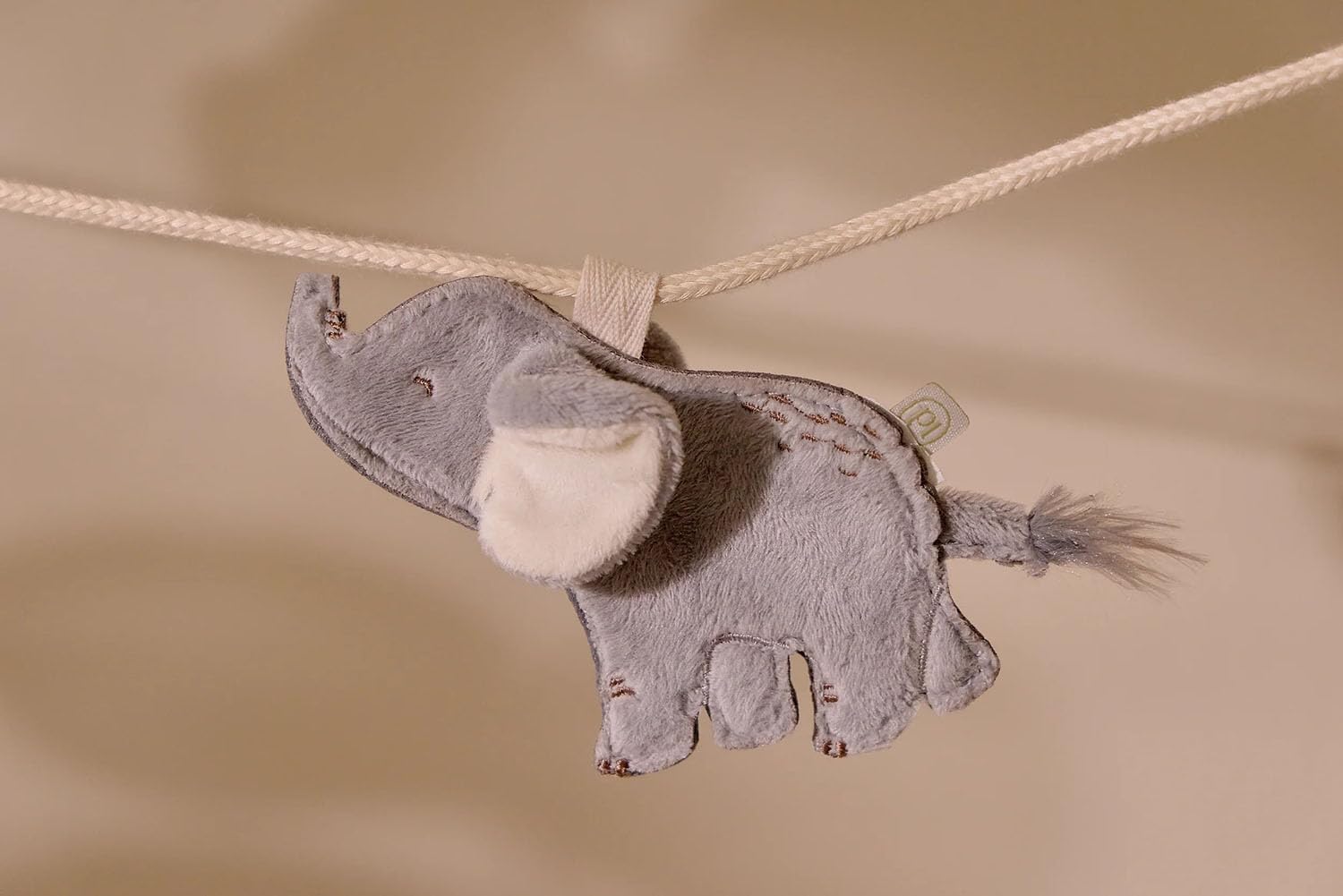 Stoffanhänger Elefant für Buchstabenkette - Safari Friends
