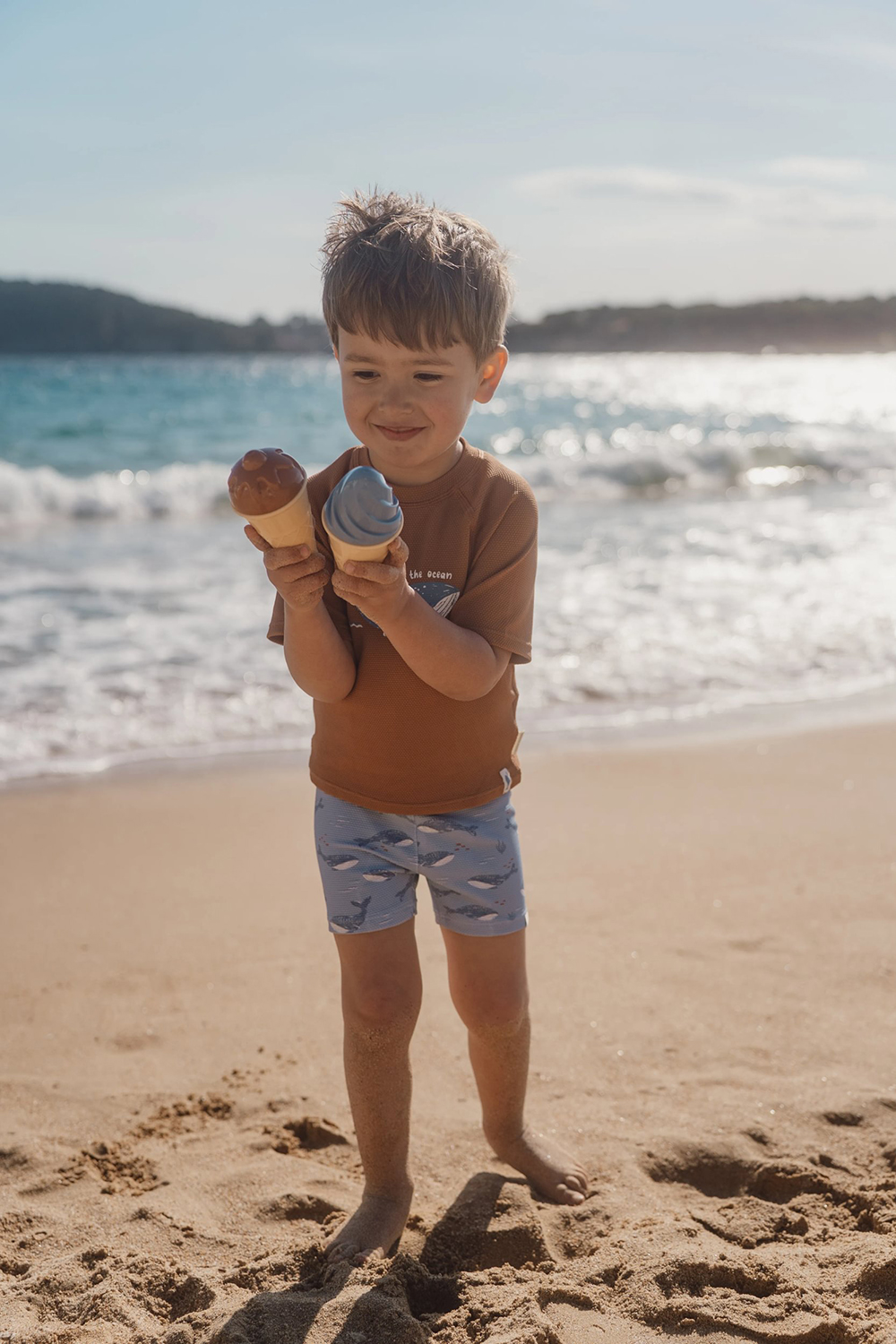 Badehose - Ocean Splash blau (Gr. 62/68)