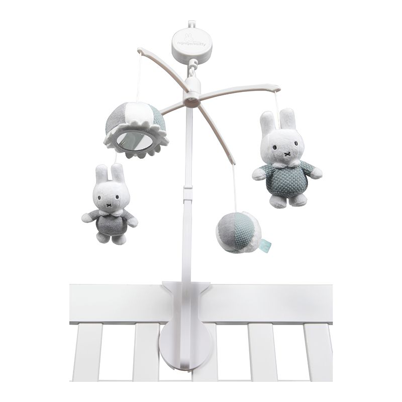 Musik Mobile inkl. Halterung Miffy Hase Strick stonegreen