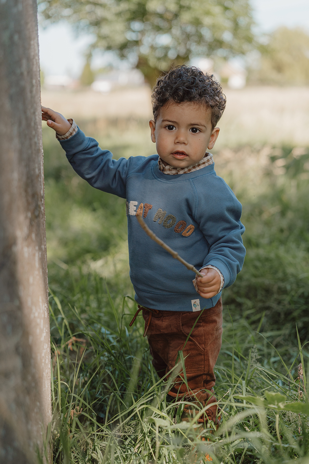Long Sleeve Shirt / Pullover - Little Farm dunkelblau (Gr. 80)