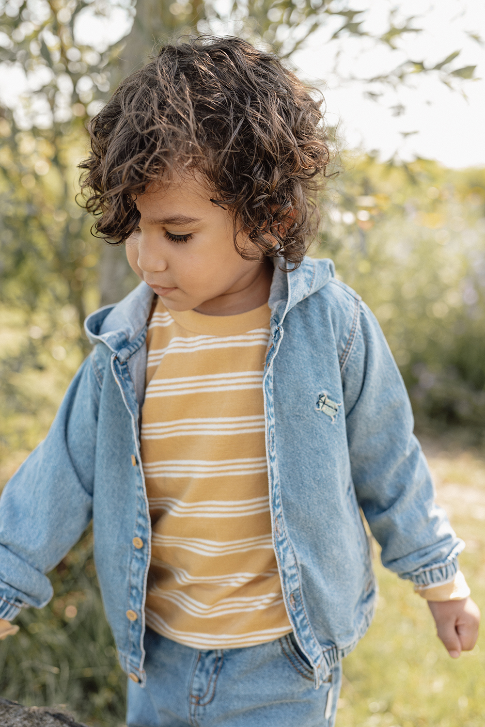 Long Sleeve Shirt / Pullover Yellow Stripe - Forest Friends gelb (Gr. 104)