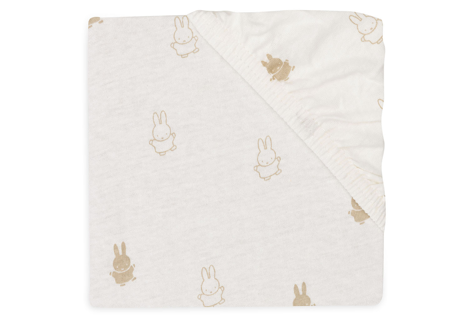 Spannbettlaken für Wiege Happy Miffy nougat (40x80 cm)