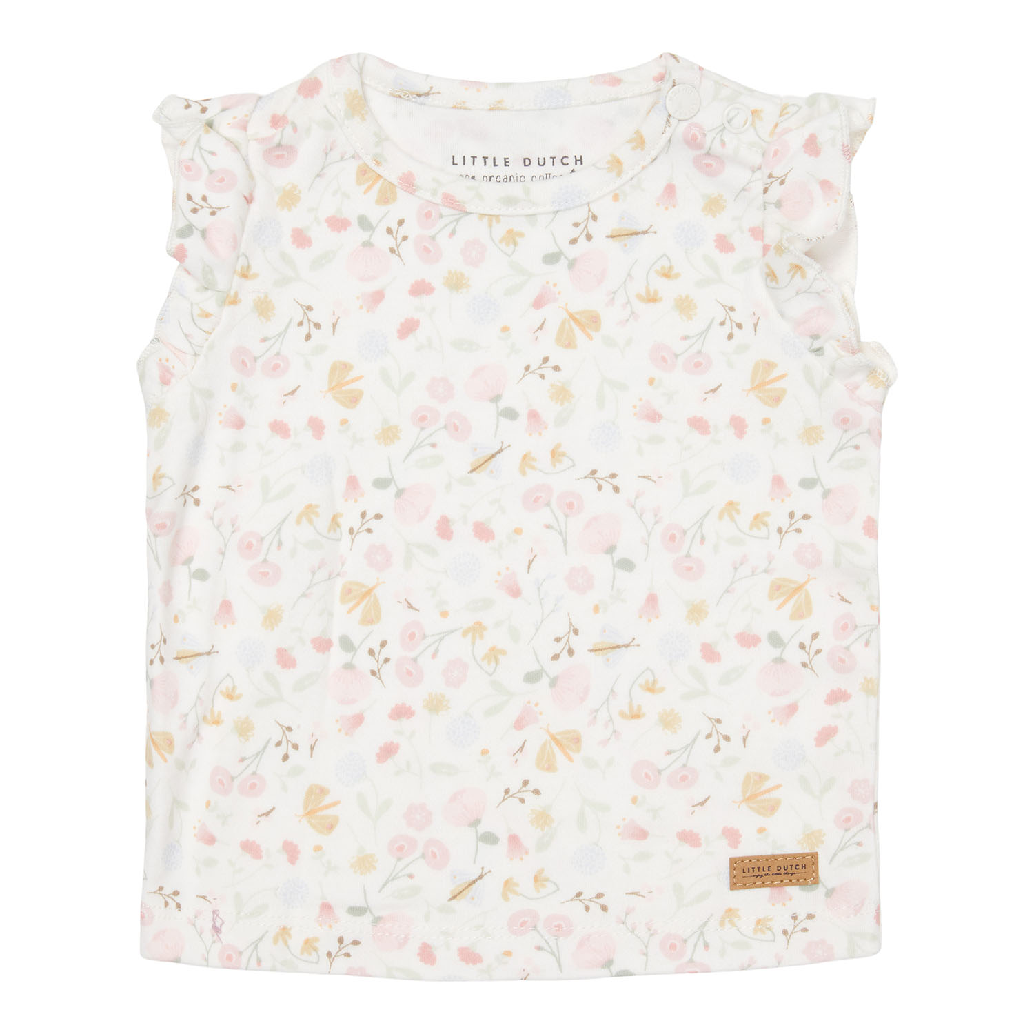 T-Shirt mit Rüschen Flowers & Butterflies (Gr. 50/56)