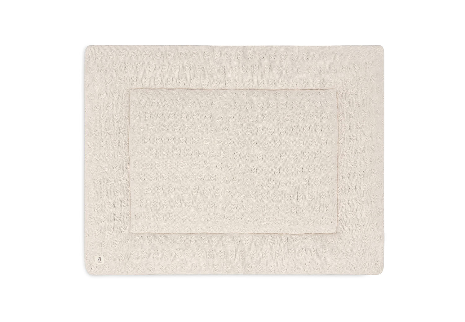 Laufgittereinlage Krabbeldecke Strick Grain Knit oatmeal beige (75x95 cm)