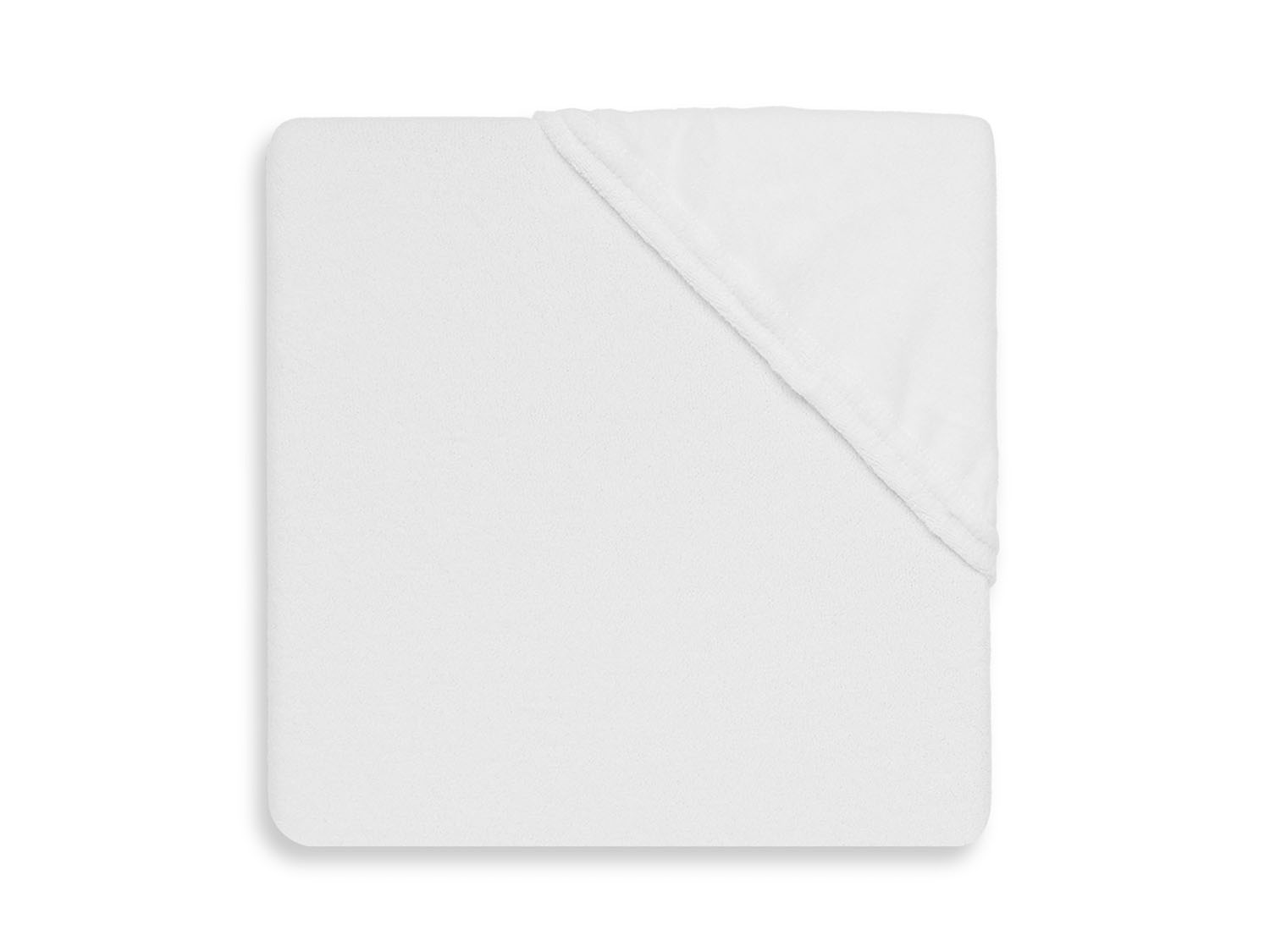 Spannbettlaken für Wiege Jersey weiß (40x80 cm)