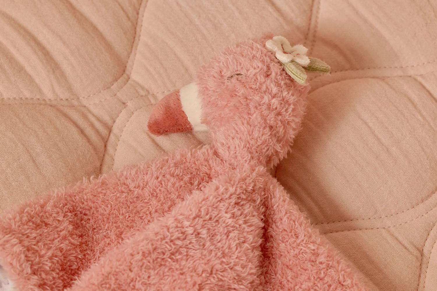 Kuscheltuch Schnullertuch Flamingo - Safari Friends rosa