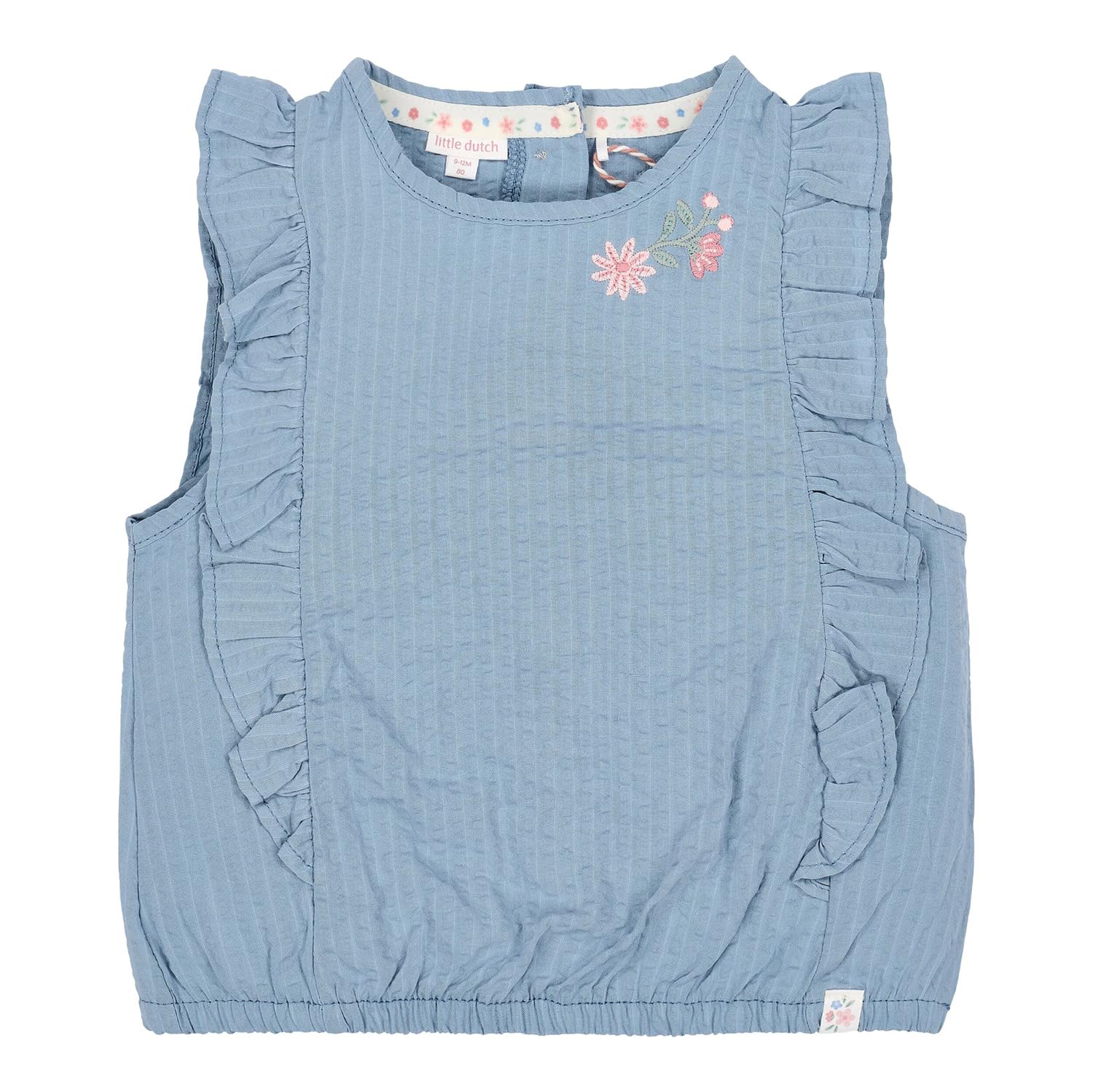 Top mit Rüschen Denim Blue - Fairy Garden blau (Gr. 74)