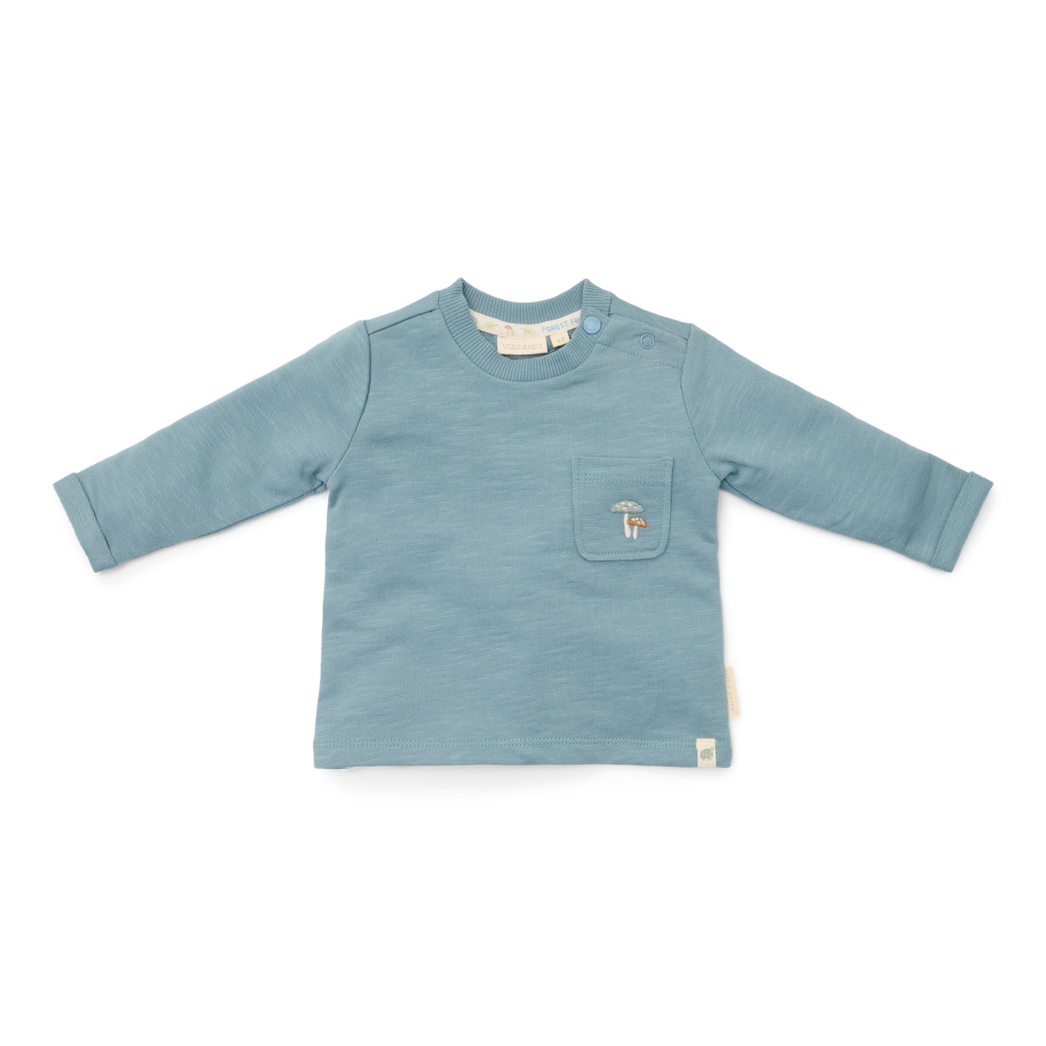 Long Sleeve Shirt / Langarmshirt Stone Blue - Forest Friends (Gr. 44)