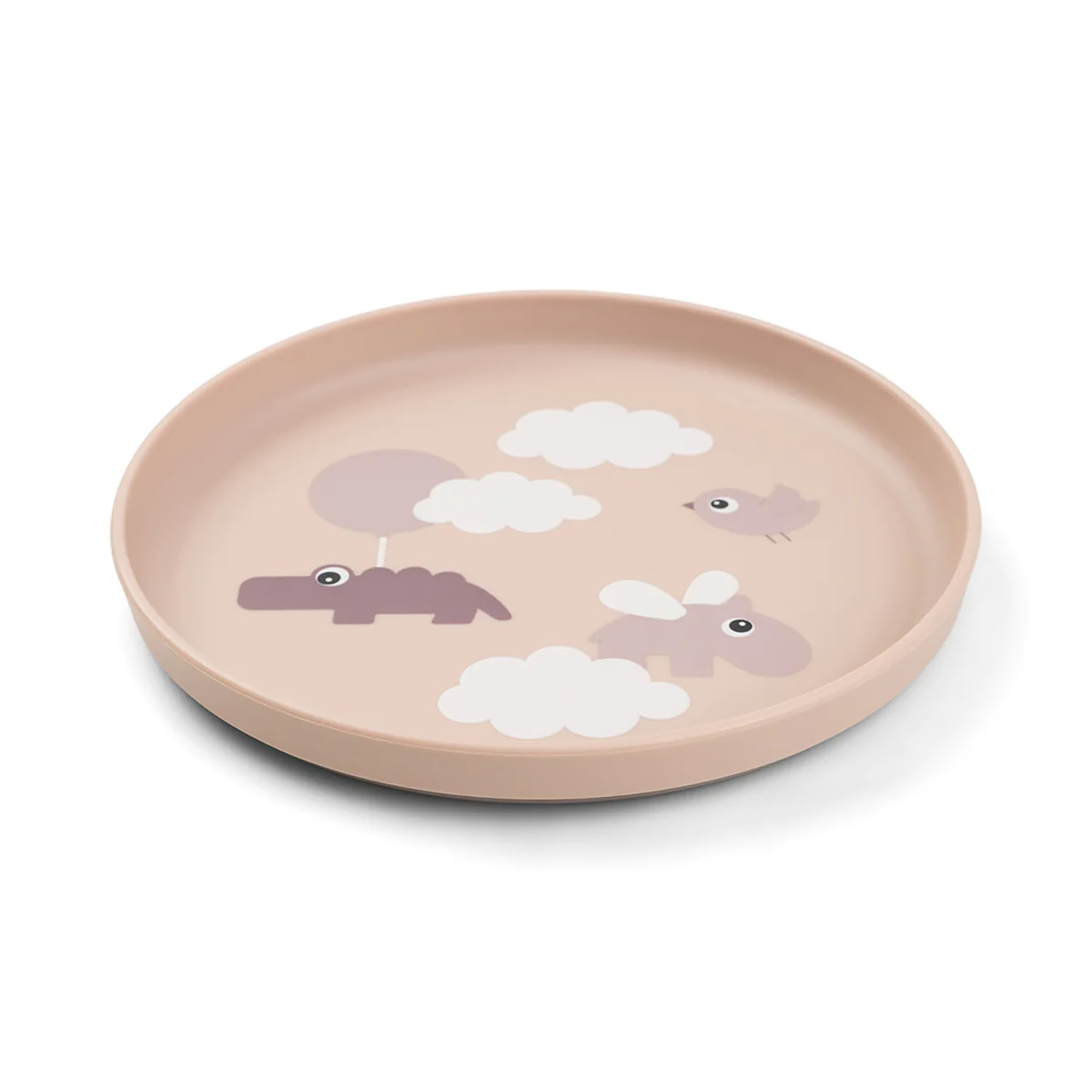 Kinderteller Foodie Happy clouds rosa