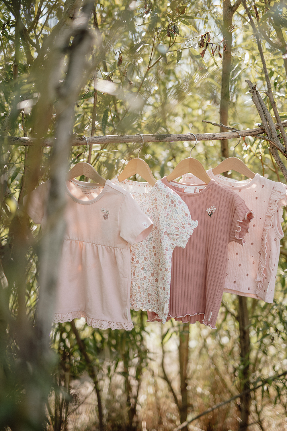 T-Shirt mit Rüschen - Fairy Garden Pink Blush (Gr. 86)