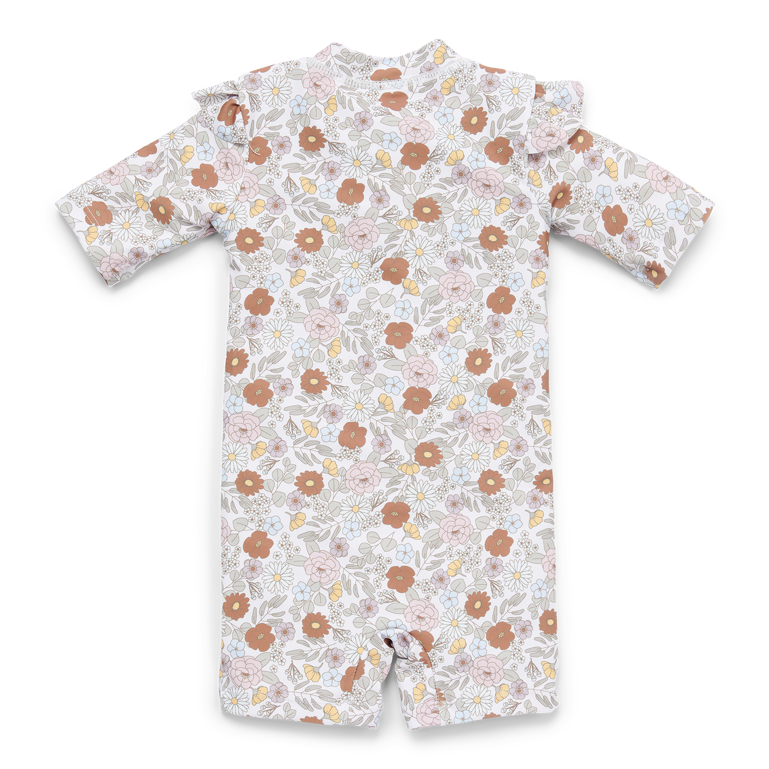 Schwimmanzug mit Rüschen kurzarm - Vintage Little Flowers (Gr. 98/104)