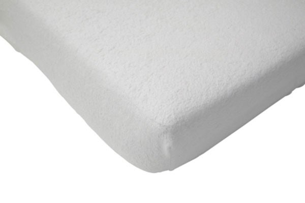 Spannbettlaken für Kinderbett Frottee weiß (75x150 cm)