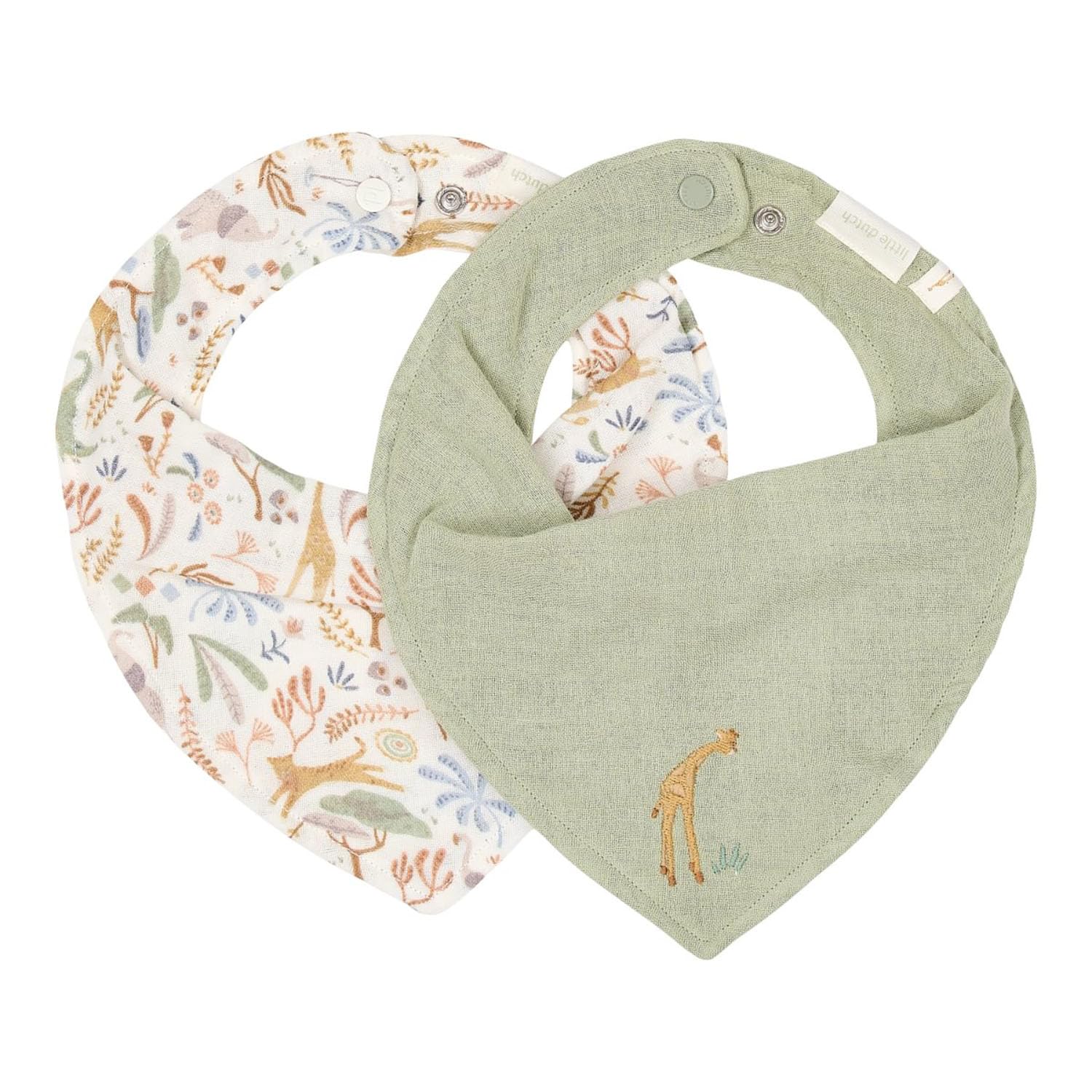 Bandana Lätzchen Halstuch 2er Set Safari Wonders - Safari Friends
