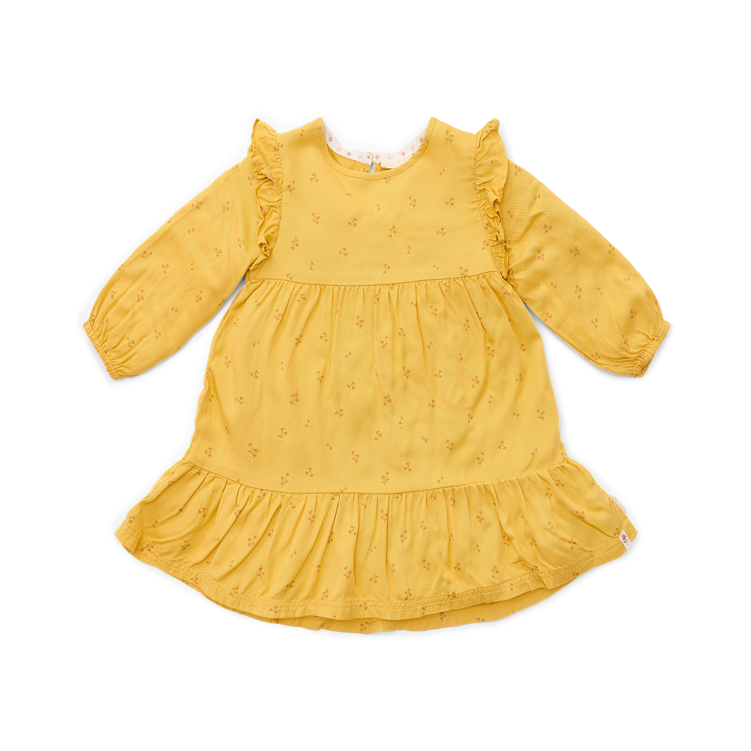 Kleid langärmlig Blooming Flower - Little Farm gelb (Gr. 74)