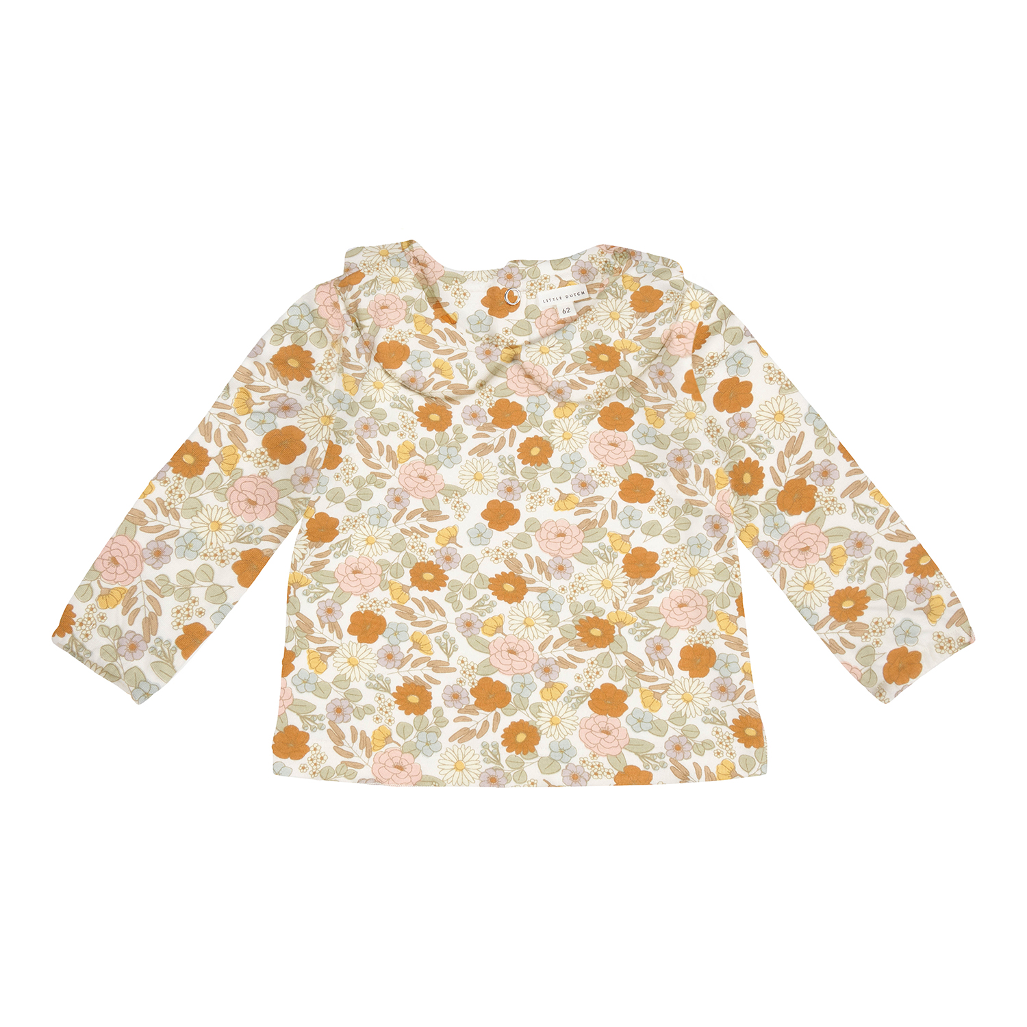 Long Sleeve Shirt / Langarmshirt mit Kragen Vintage Little Flowers (Gr. 50/56)