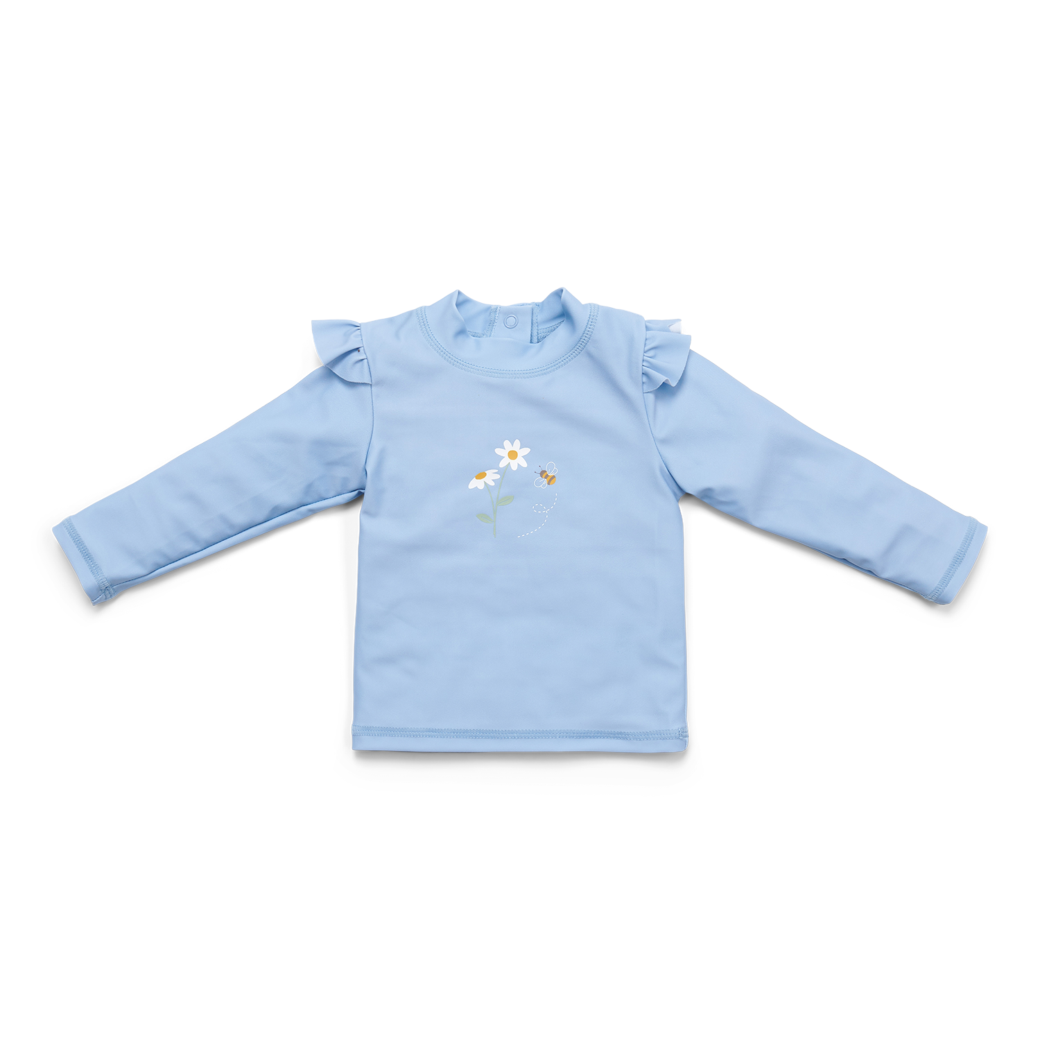 Schwimmshirt mit Rüschen langarm Daisies dunkelblau (Gr. 98/104)