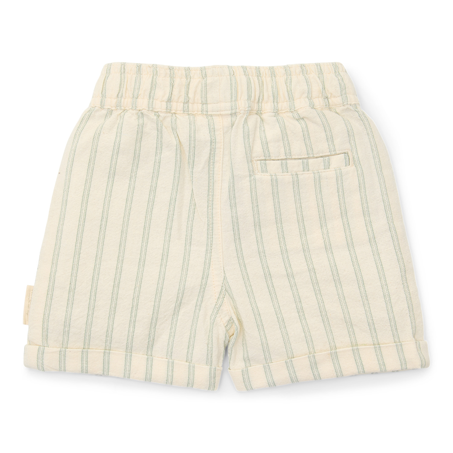 Kurze Hose / Shorts Musselin Forest Green Stripe - Forest Friends beige / grün (Gr. 104)