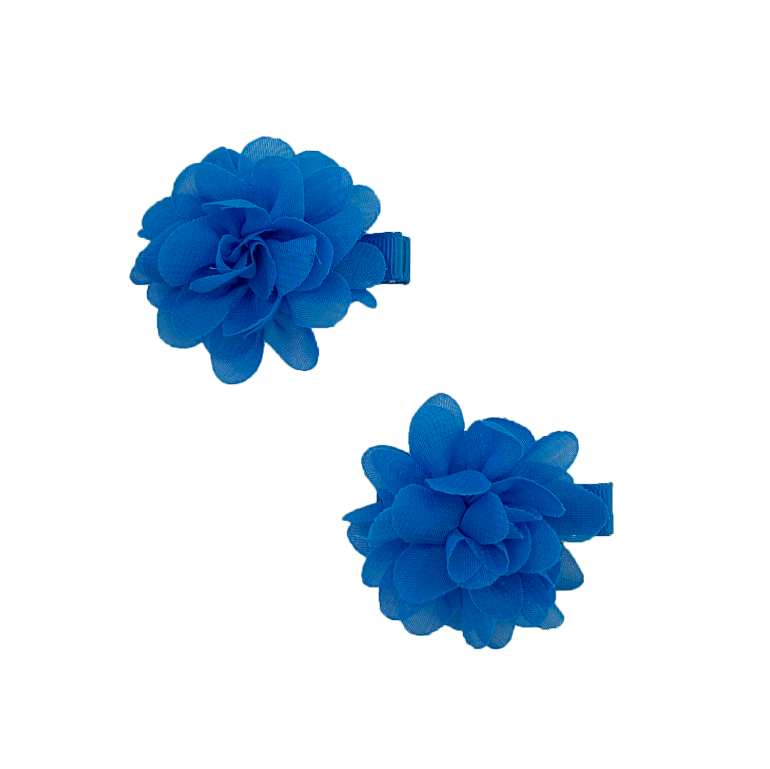 Haarspange Blume 2er Set blau