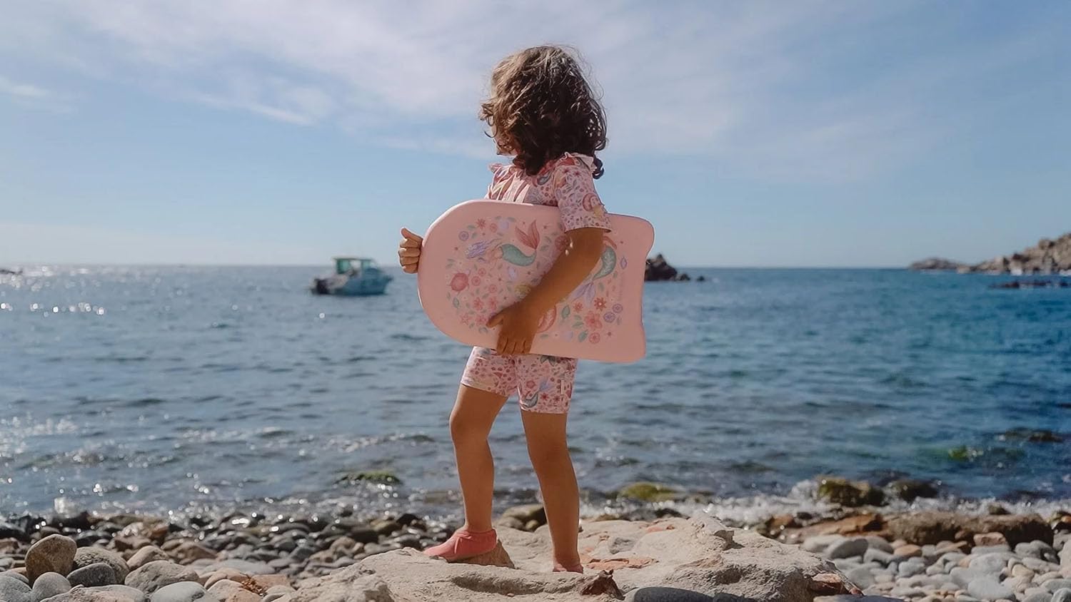 Schwimmbrett / Surfbrett - Dreamy Mermaid rosa