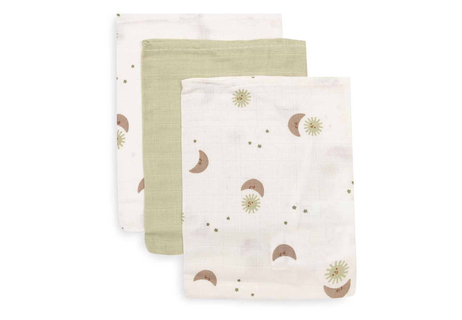 Waschlappen / Waschhandschuhe 3er Set - Over The Moon (15x20 cm)