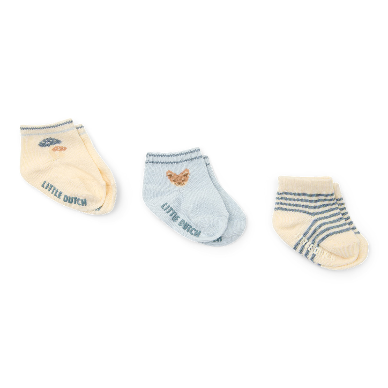 Babysocken 3er Set - Forest Friends blau (Gr. 44-56) Babysocken 3er Set - Forest Friends blau (Gr. 44-56)