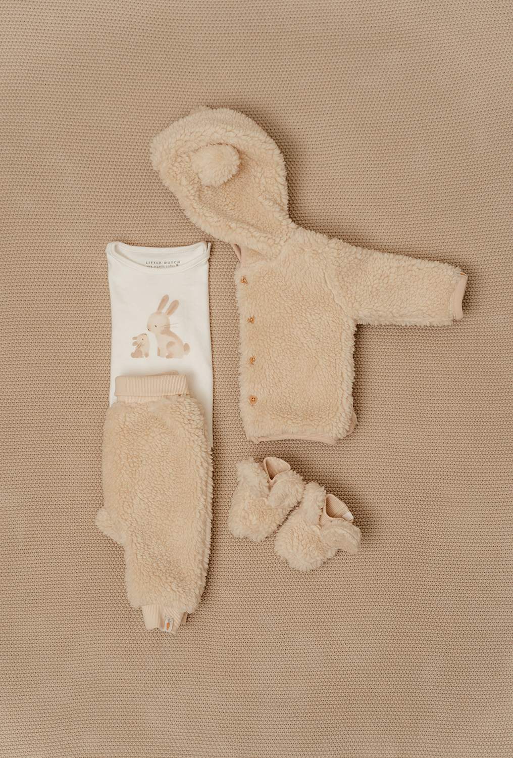 Hose Bunny Teddyfell Winter beige (Gr. 86)