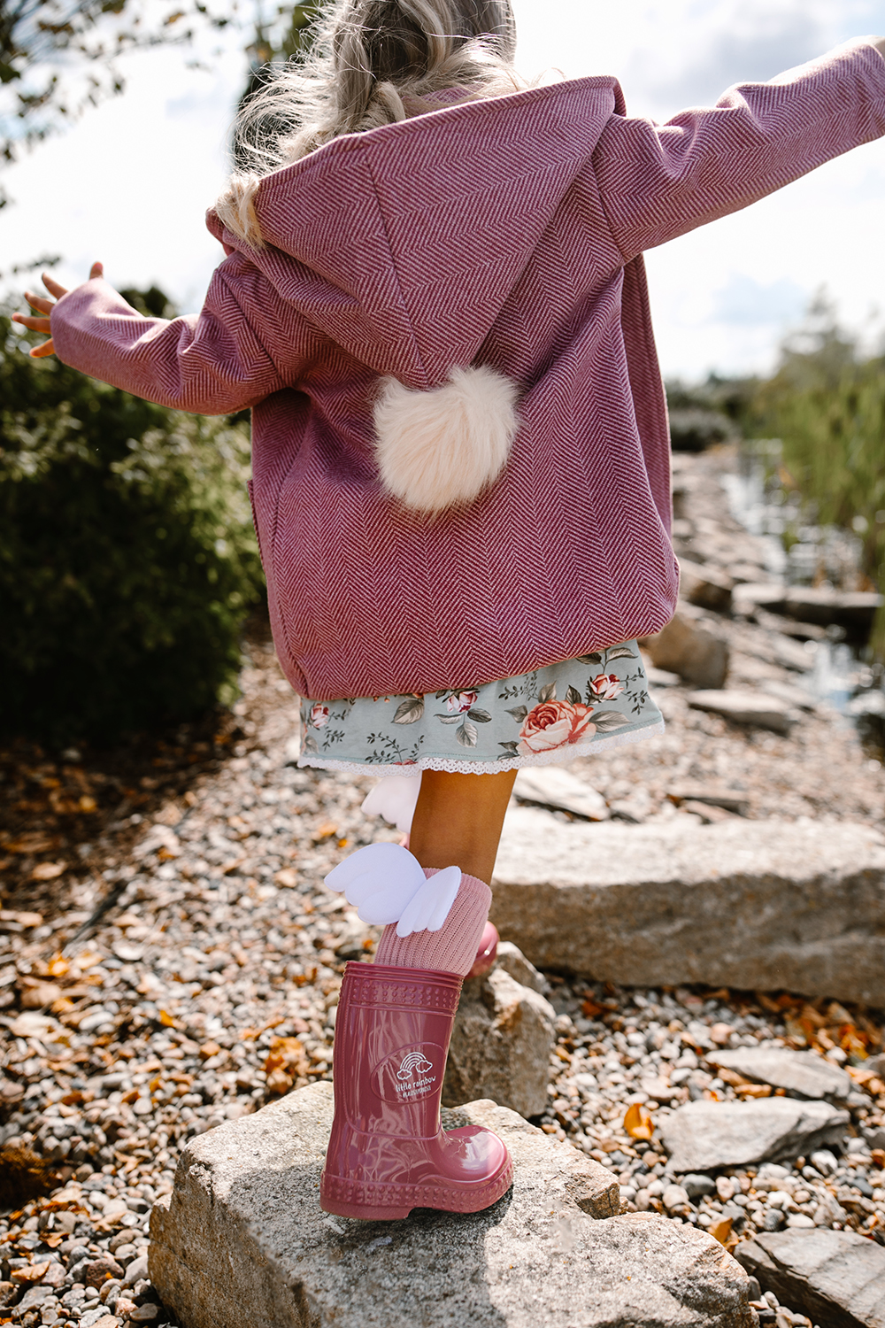 Gummistiefel / Regenstiefel Sweet Dreams Little Rainbow beere (Gr. 23/24)