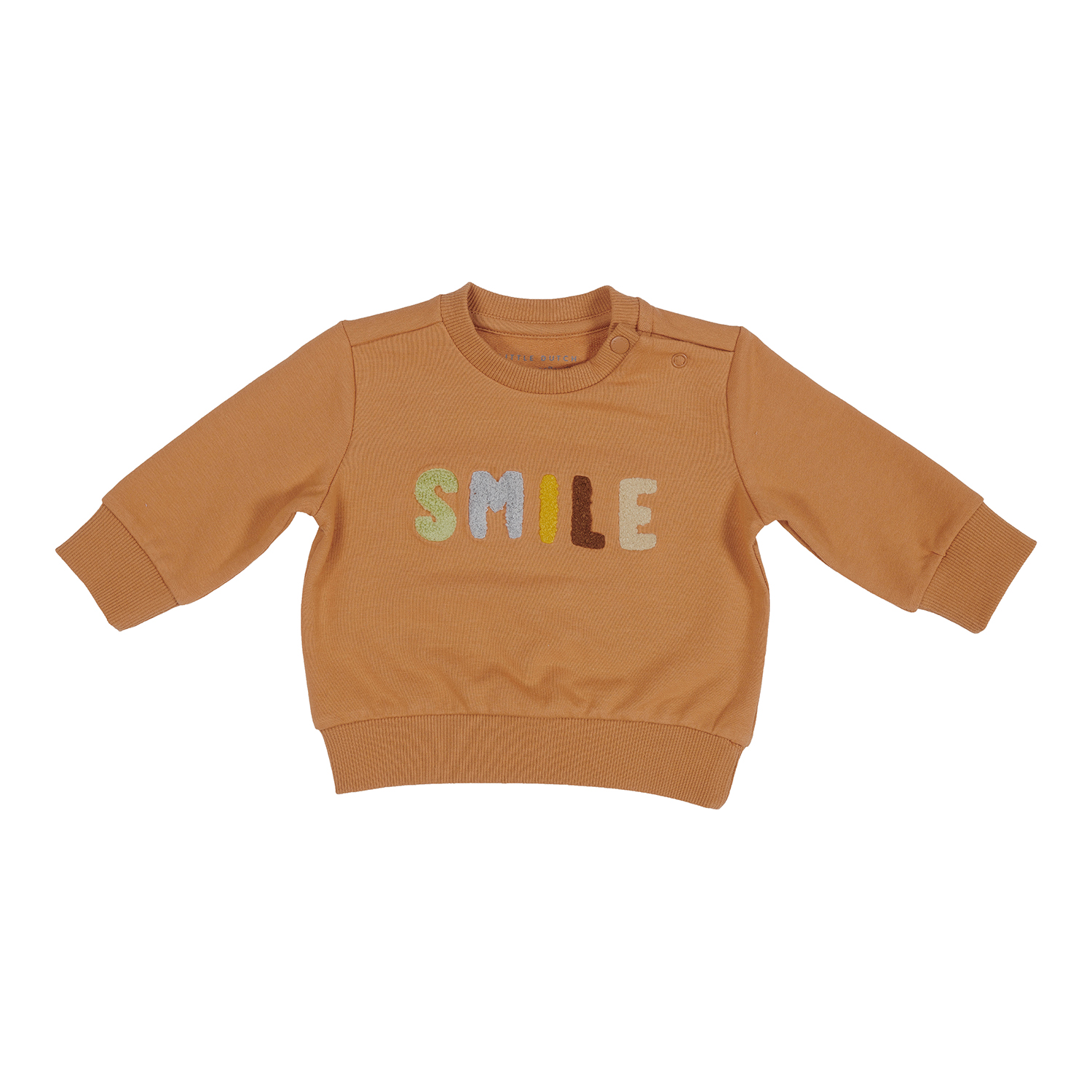 Pullover / Long Sleeve Shirt / Langarmshirt Smile mandel (Gr. 86)