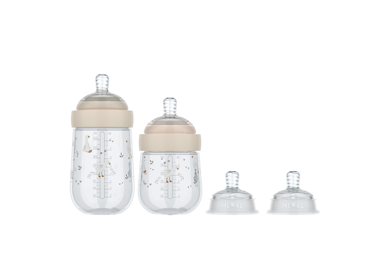 Babyflasche Starterset Mio 4-teilig - Kleine Gans