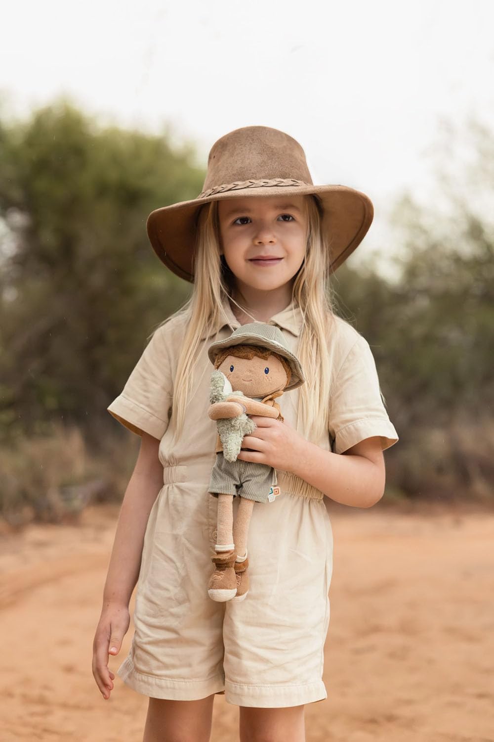 Stoffpuppe Ranger Jim mit Krokodil - Safari Friends (35 cm)