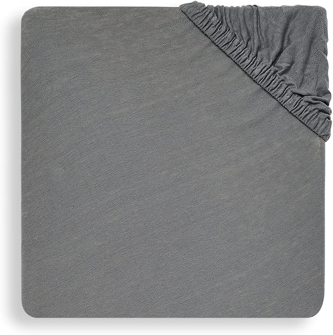 Spannbettlaken für Wiege Jersey grau (40x80 cm)