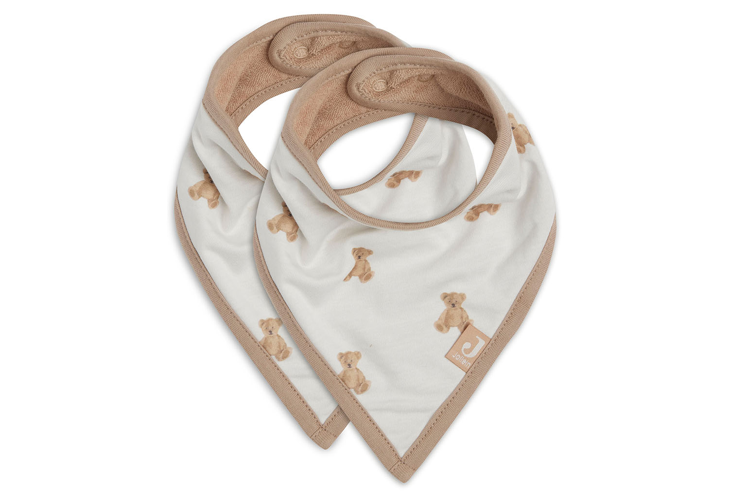 Bandana Lätzchen Halstuch 2er Set Teddybär weiß Bandana Lätzchen Halstuch 2er Set Teddybär weiß