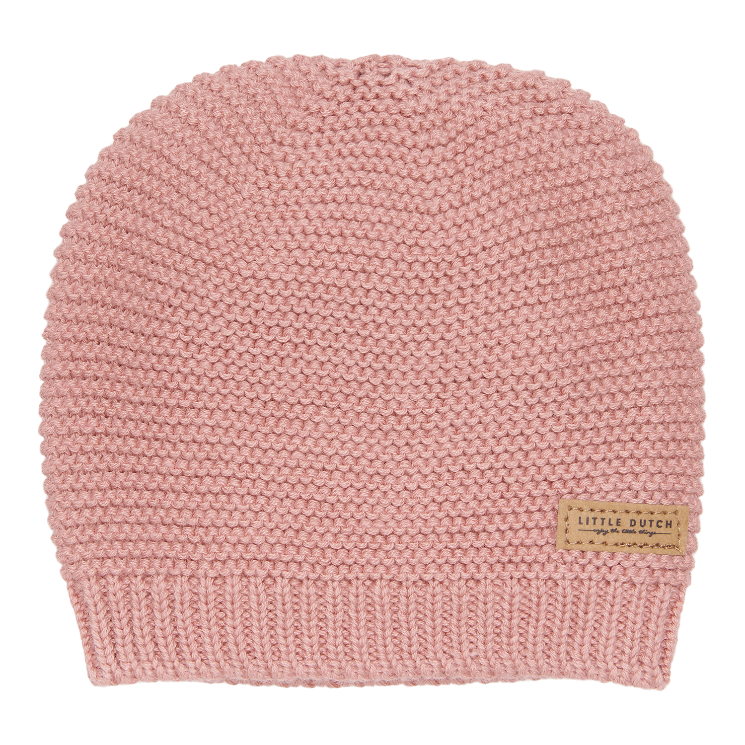 Babymütze gestrickt vintage pink (Gr. 1 / 0-6 Monate)