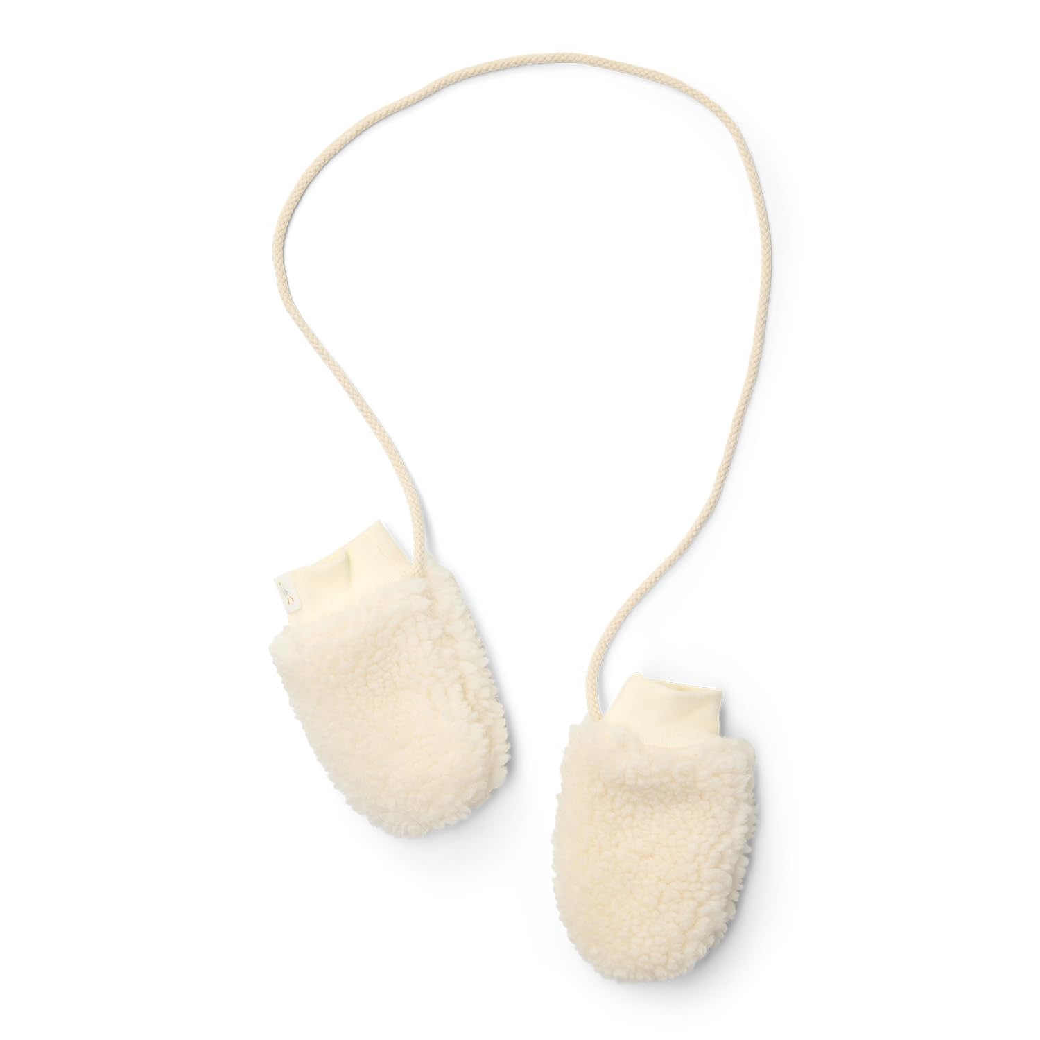 Fäustlinge Teddyfell Off White - Newborn Naturals weiß (Gr. 0-3 Monate)