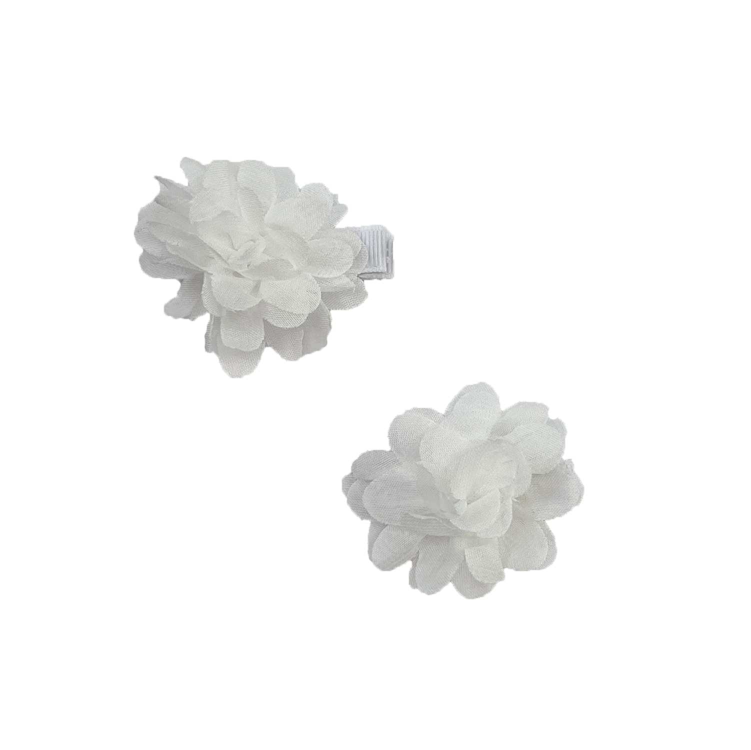 Haarspange Blume 2er Set weiß