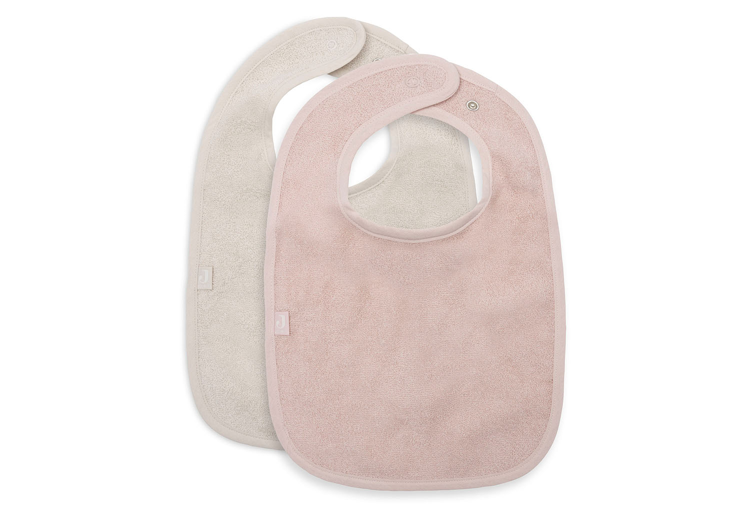 Lätzchen Frottee 2er Set  - Silk Rose / Sand - rosa / beige