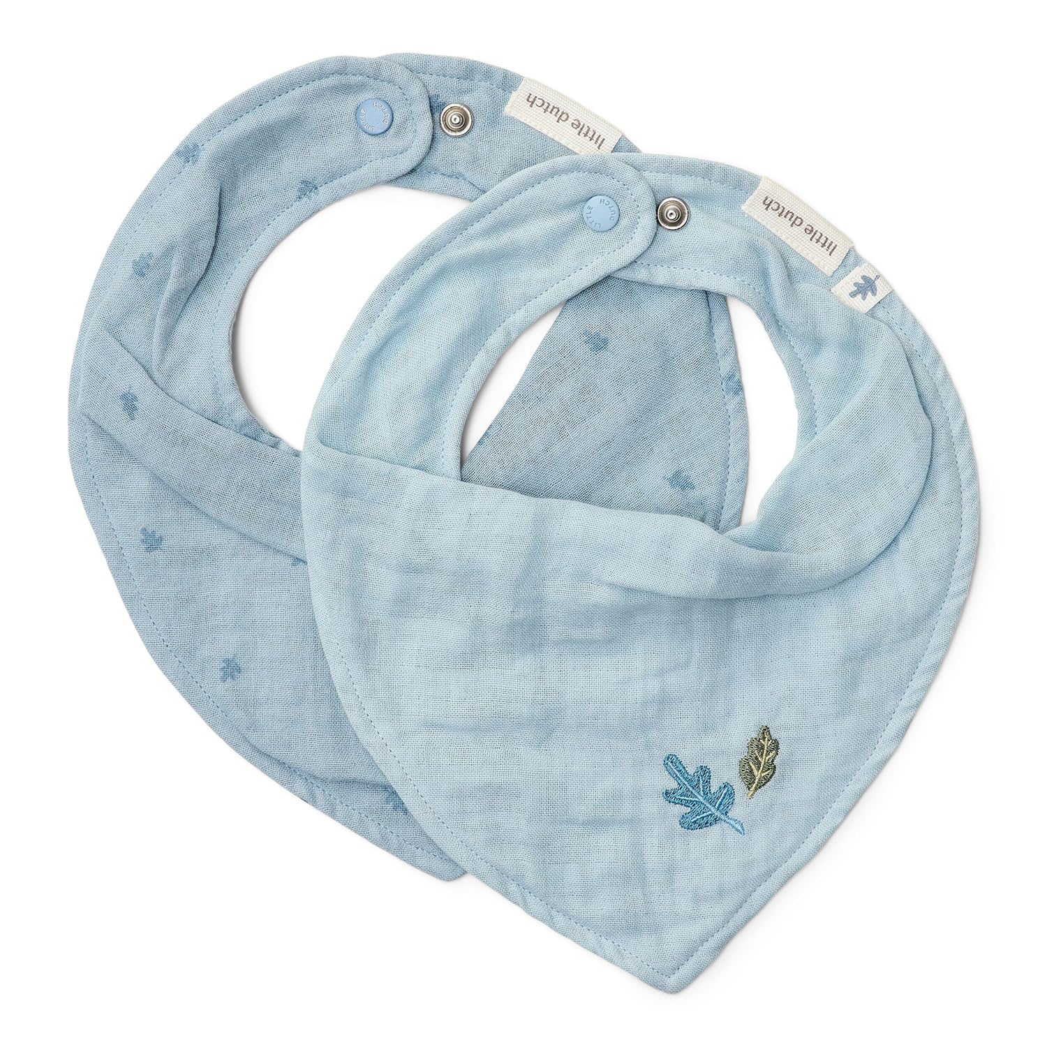 Bandana Lätzchen Halstuch 2er Set Pure Denim Blue - Essentials blau