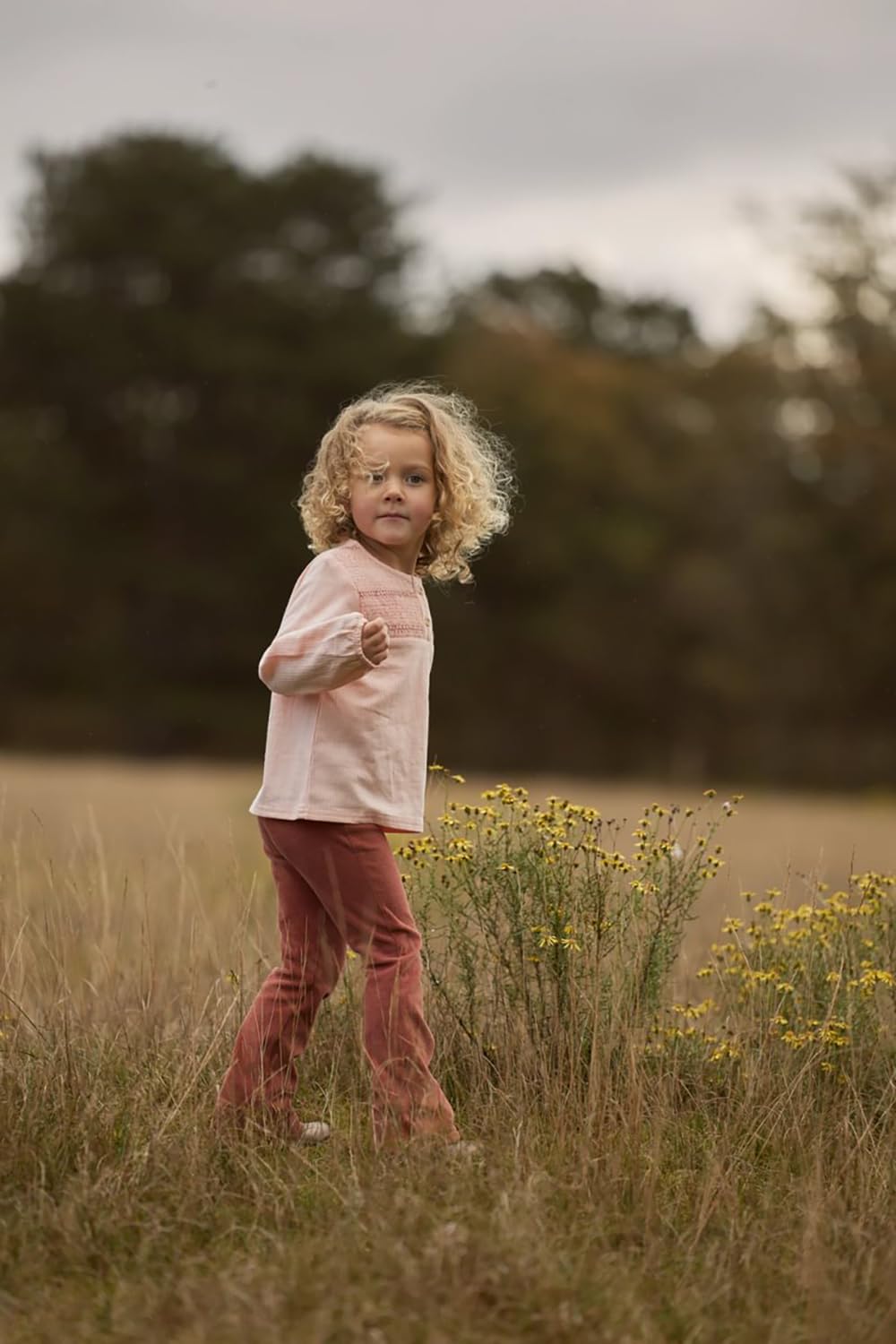 Bluse langarm Blush Pink - Safari Friends rosa (Gr. 74)