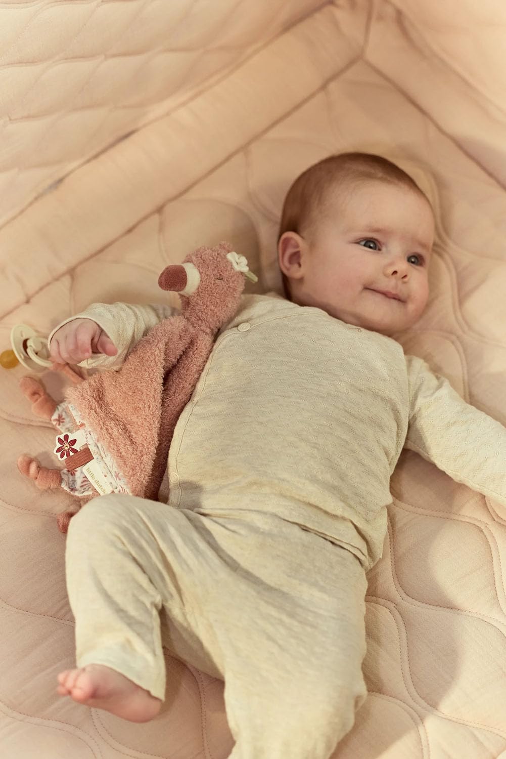 Kuscheltuch Schnullertuch Flamingo - Safari Friends rosa