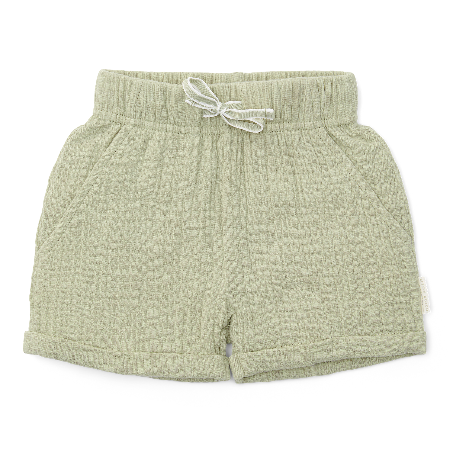 Kurze Hose / Shorts Musselin Grass Green - Little Farm grün (Gr. 98)