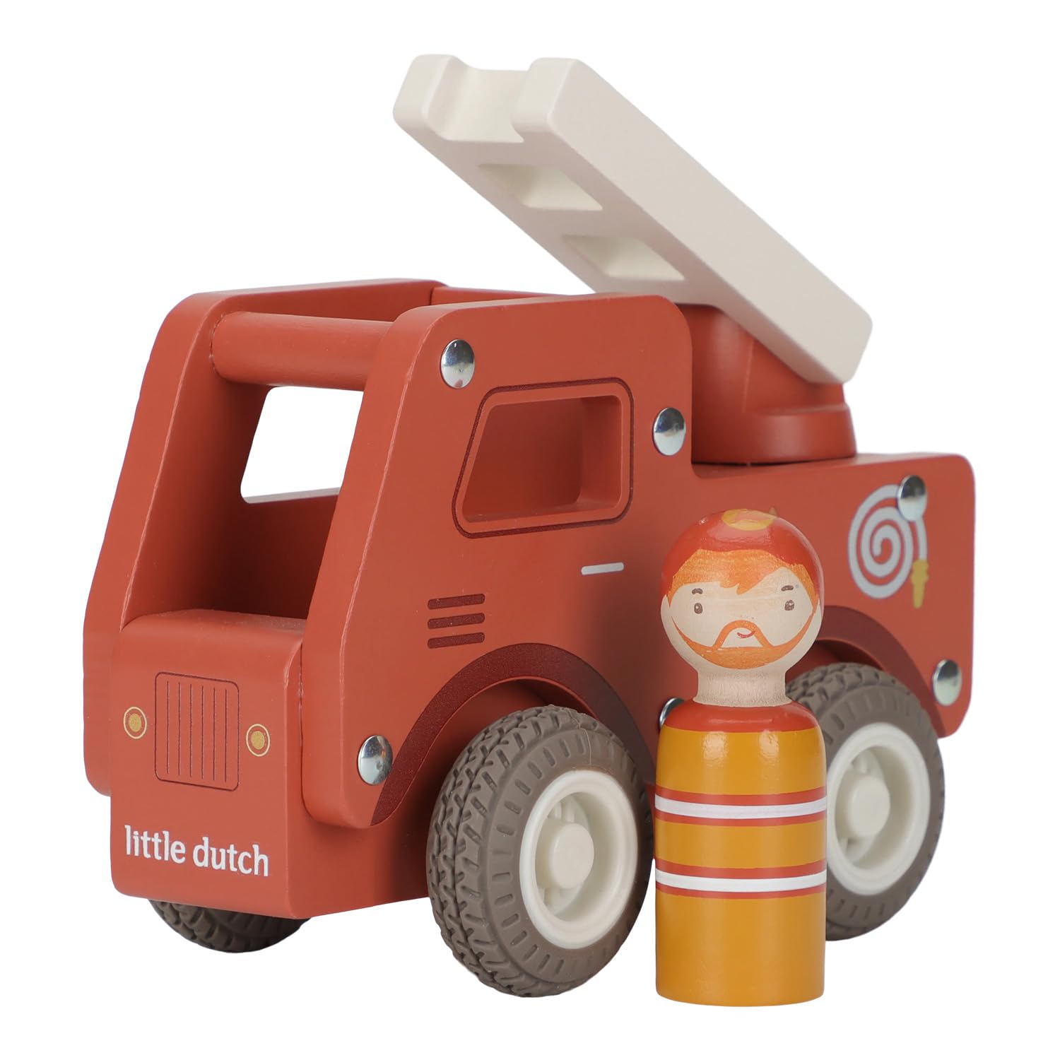 Holz Feuerwehrauto - Essentials rot