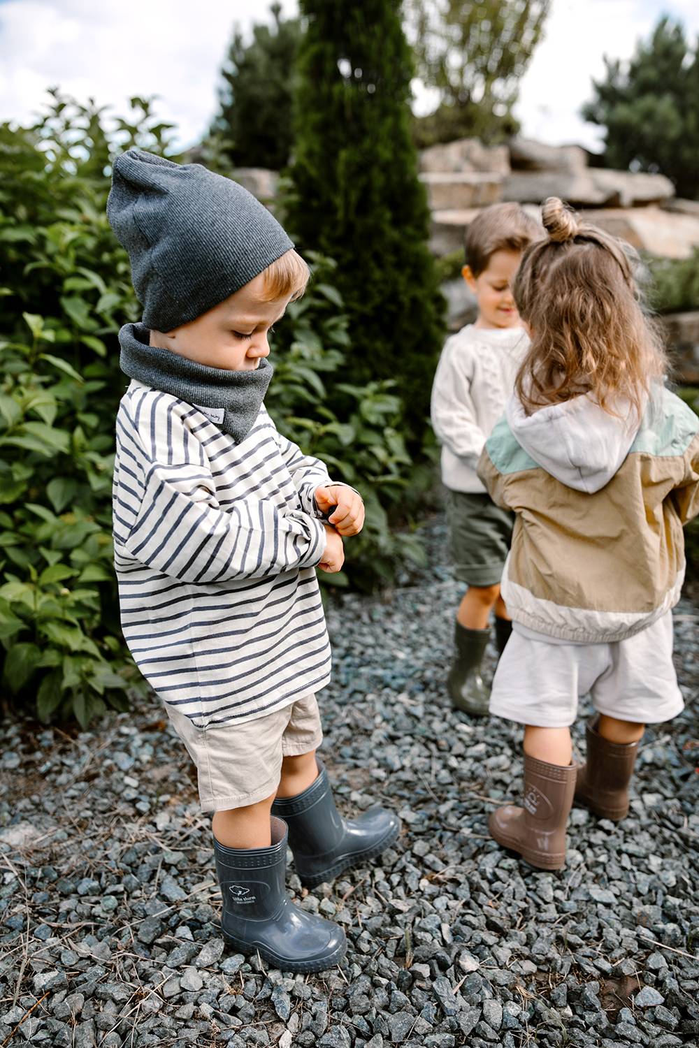 Gummistiefel / Regenstiefel Sweet Dreams Little Storm anthrazit (Gr. 25/26)