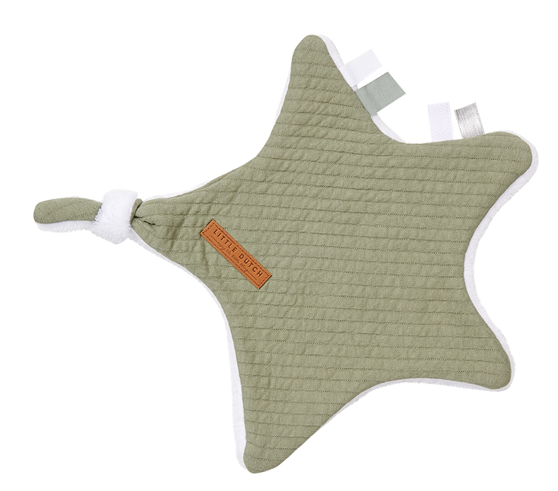 Schmusetuch Schnullertuch Stern - Pure olive Schmusetuch Schnullertuch Stern - Pure olive