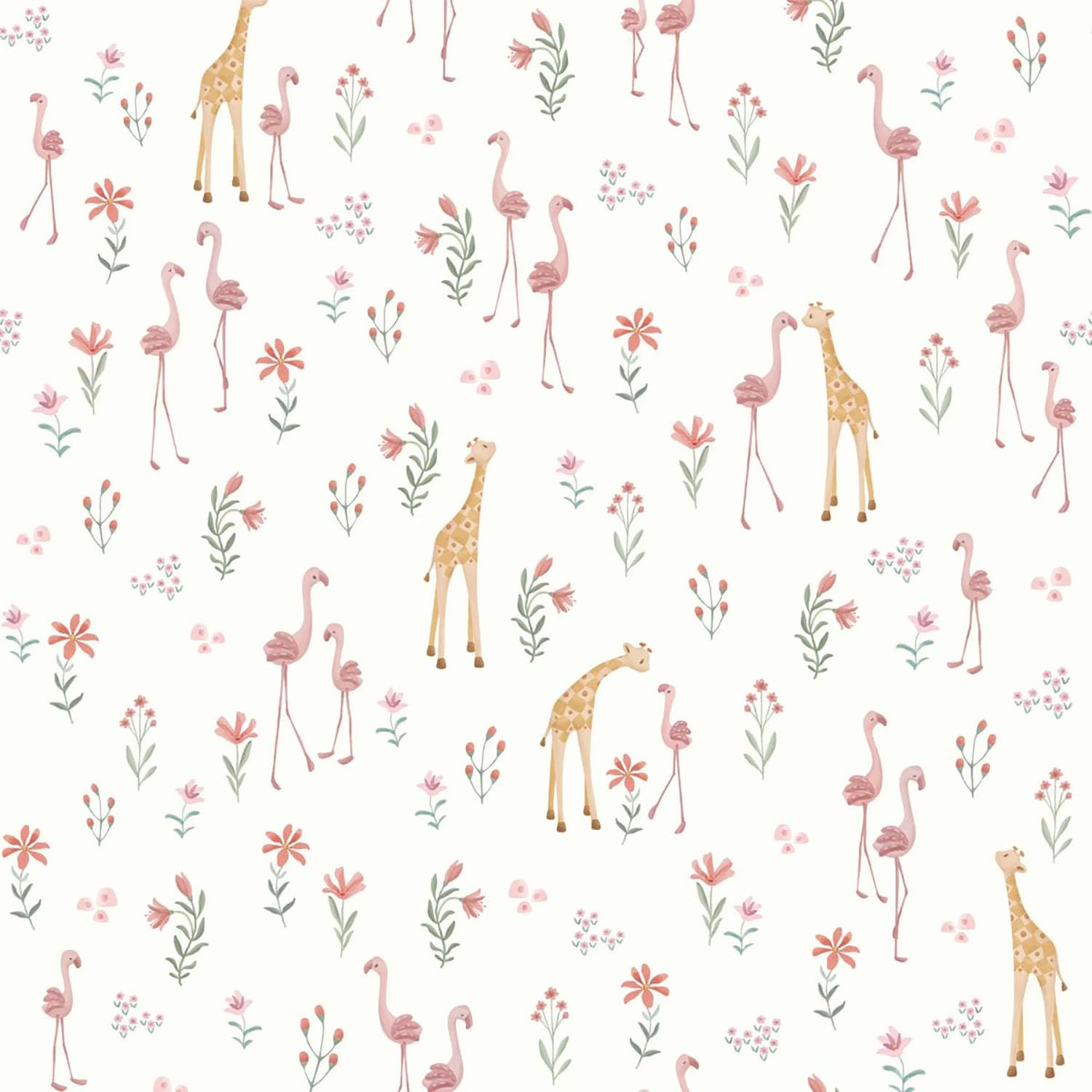 Tapete Blooming Safari - Safari Friends