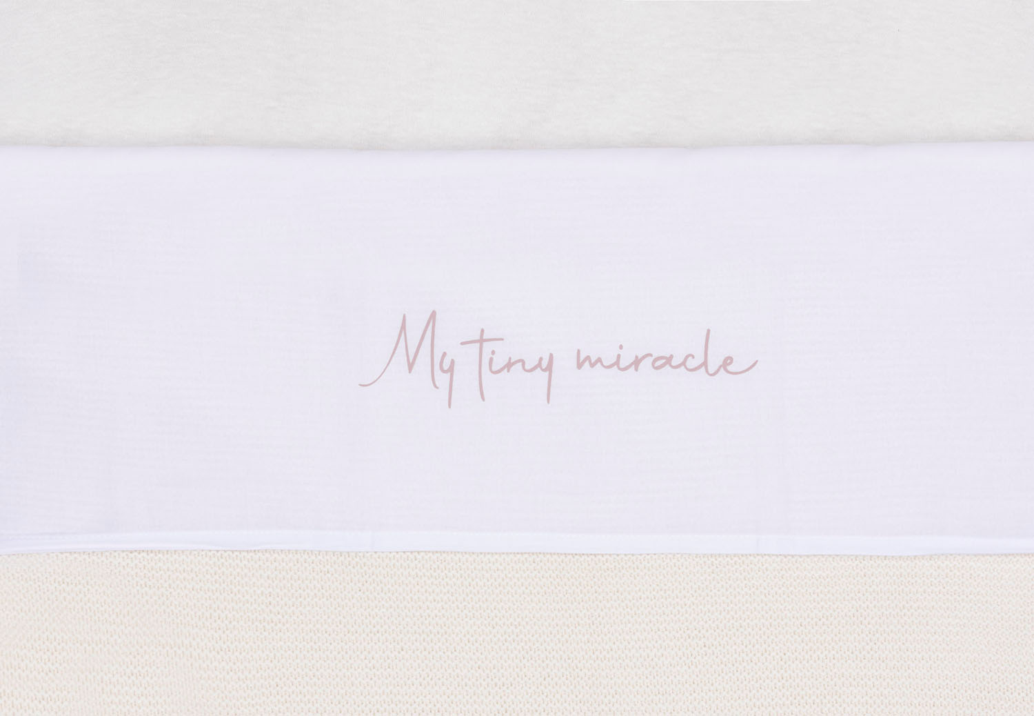 Babybettlaken Wiegenlaken My Tiny Miracle rosa (75x100 cm)
